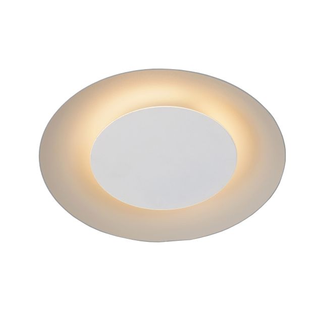 Lucide Foskal - plafonnier - Ø 21,5 x 5,2 cm - 6W LED incl - blanc