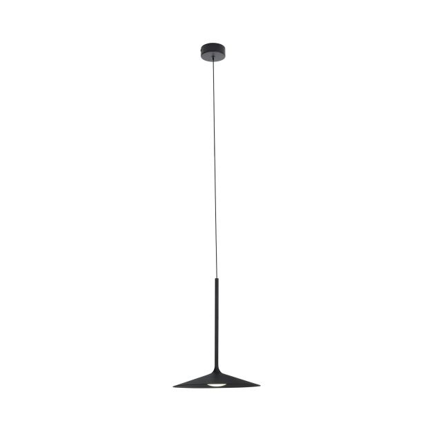 Maxlight Hana - lampe suspendue - Ø 17,5 x 150 cm - 6W LED incl. - noir