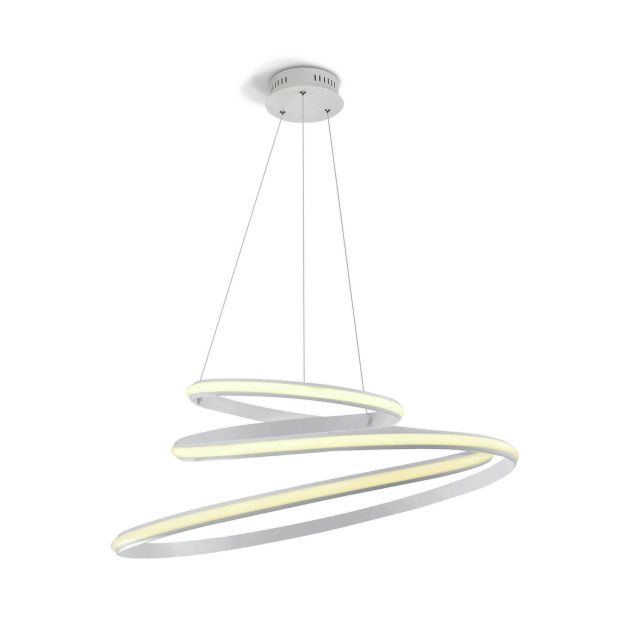 ONE Light LED Suspension Rings - lampe suspendue - Ø 80 x 150 cm - 50W LED incl. - blanc