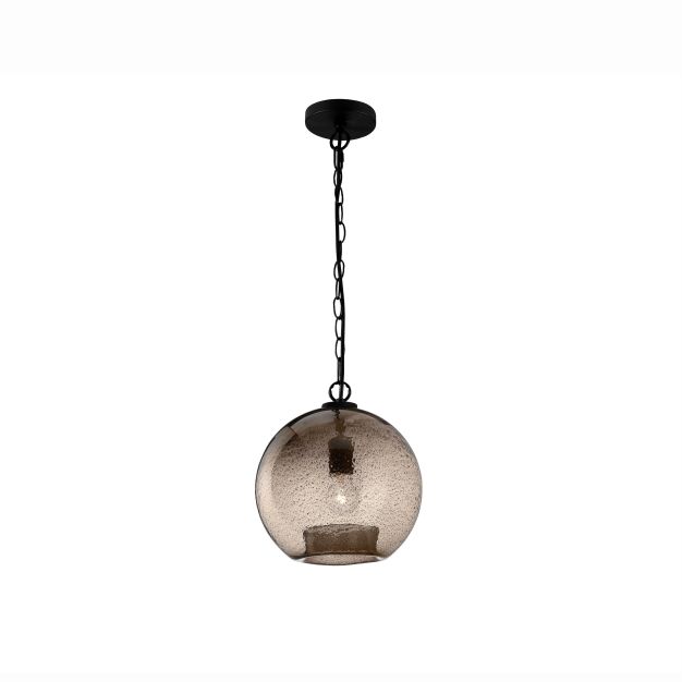 Nova Luce Ancona - lampe suspendue - Ø 30 x 250 cm - brun