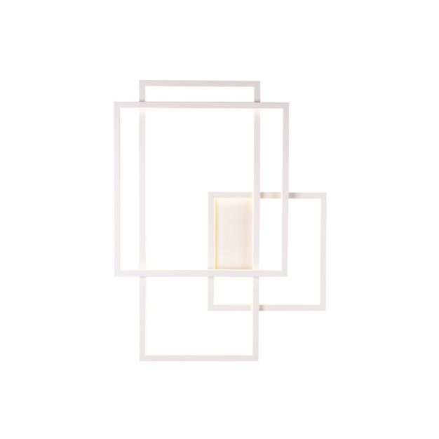 Maxlight Geometric - applique murale - 70 x 9 x 54 cm - 45W LED incl. - blanc