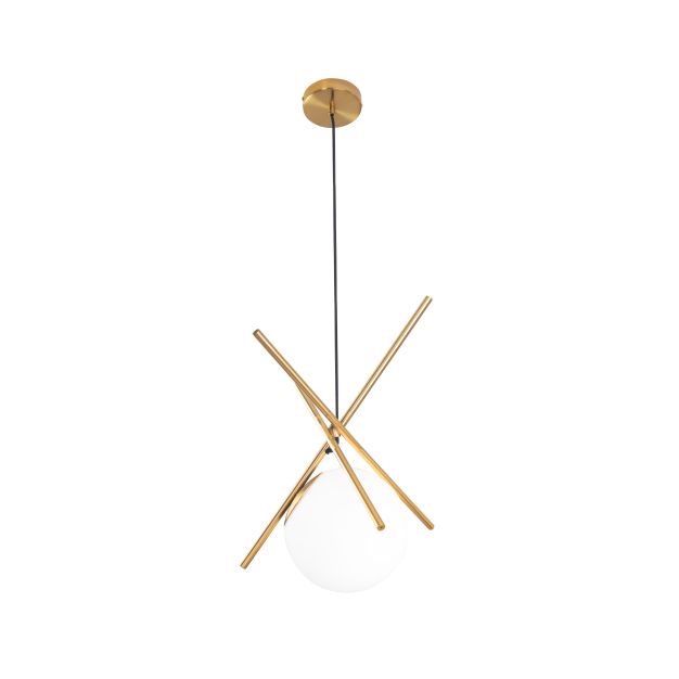 Maxlight Xena - lampe suspendue - 140 x 17 x 40 cm - laiton