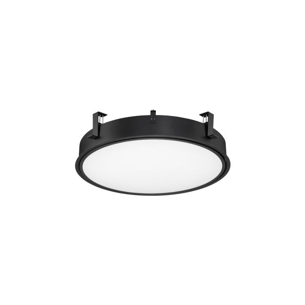 Nova Luce Perfect Profile Trimless - spot à encastrer avec télécommande (excl.) - Ø 640 mm, 625 mm encastré - 40W LED dimmable incl. - 2700K-6000K - noir