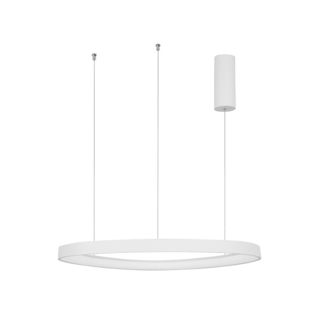 Nova Luce Esteva - lampe suspendue - Ø 65 x 150 cm - 48W LED dimmable incl. - blanc sable