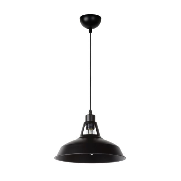 Lucide Brassy-bis - lampe suspendue - Ø 31 x 149 cm - noir