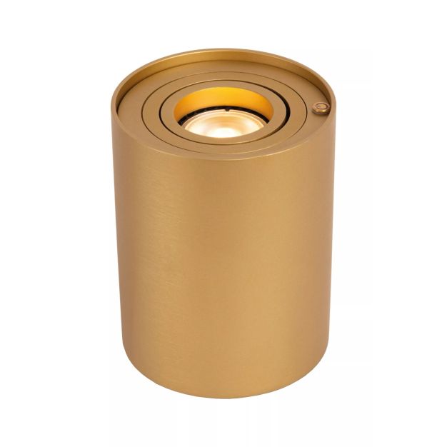 Lucide Tube - lampe à poser - Ø 9,6 x 12,5 cm - gradateur 3 niveaux - or