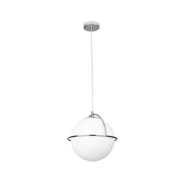 Maxlight Saturn - lampe suspendue - Ø 34 x 160 cm - chrome