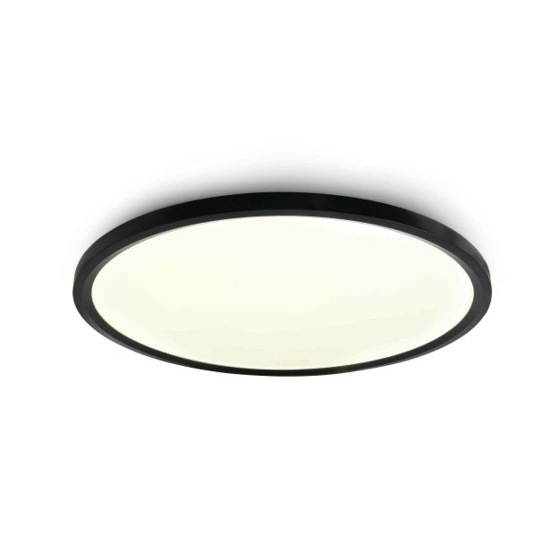 ONE Light Ultra Slim LED Floating Plafo - plafonnier - Ø 60 x 5,5 cm - 60W LED incl. - noir