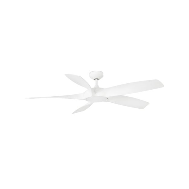 Faro Cocos - ventilateur de plafond avec lumière et télécommande - ventilateur intelligent - Ø 137 cm - 20W LED incl. - blanc