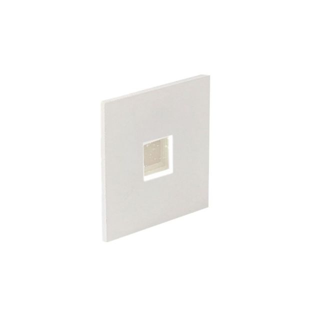 Nova Luce Passaggio - applique à encastrer - 37 x 37 mm, Ø 32 mm encastré - 1W LED incl. - IP54 - blanc