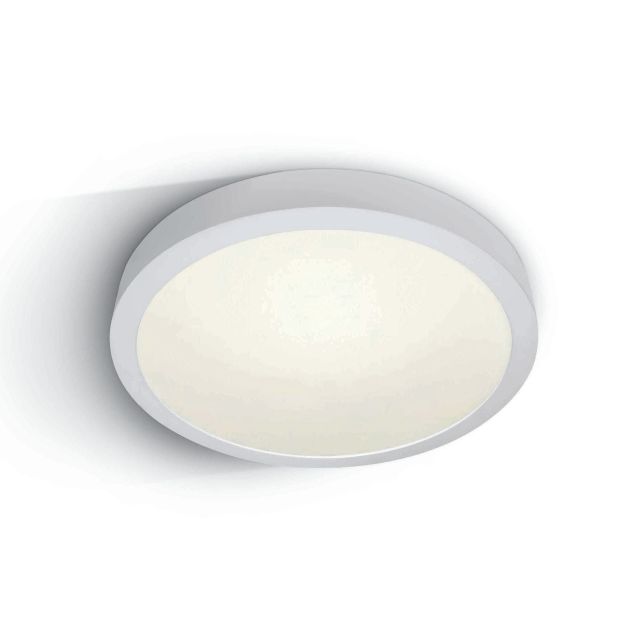 ONE Light LED Die Cast Panel - plafonnier/ suspensions - Ø 42 x 4,7 cm - 40W LED incl. - IP40 - blanc - couleur de lumière blanc chaud