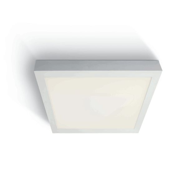 ONE Light LED Aluminium Panel - plafonnier - 60 x 60 x 4 cm - 40W LED incl. - IP40 - blanc - couleur de lumière blanche