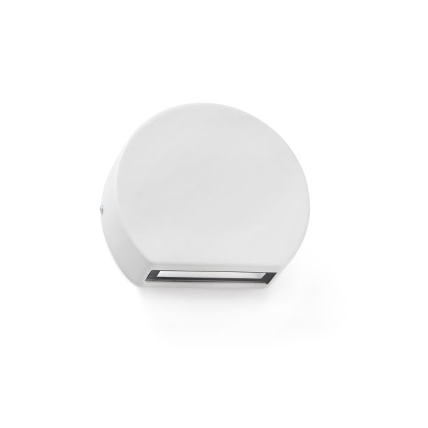 Faro Pill - applique murale - 10 x 3 x 8,5 cm - 4W LED incl. - IP54 - blanc givré