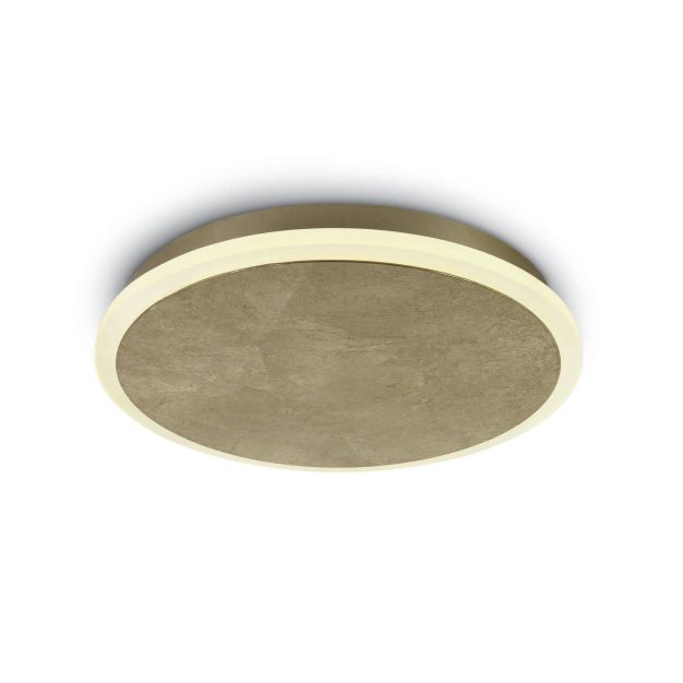 ONE Light Plafo décoratif - plafonnier - Ø 35 x 4,2 cm - 12W LED incl. - laiton