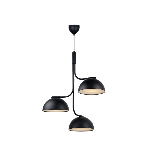 Design for the People Tullio - lampe suspendue - Ø 60 x 382 cm - noir