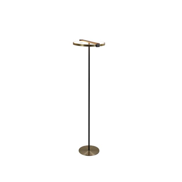 Searchlight Aerial - lampadaire - 38 x 129 cm - 3 niveaux de gradation - 23W LED incl - noir et or