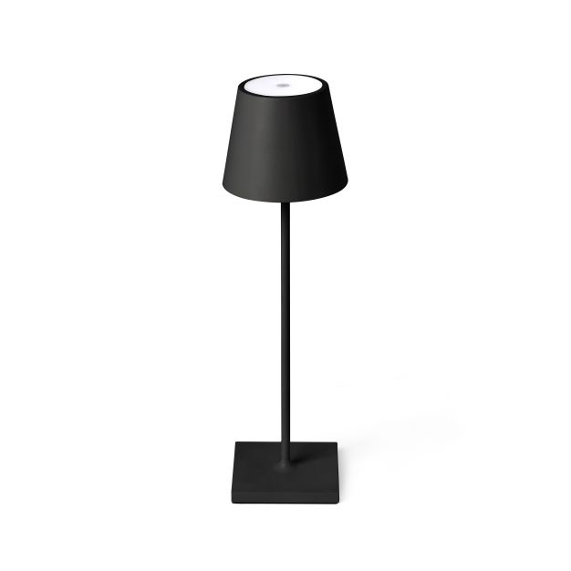 Faro TOC - lampes portables - Ø 11 x 38 cm - 2W dimmable LED incl - IP54 - noir mat