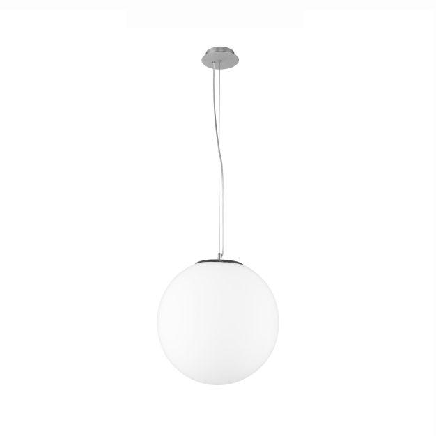 Nova Luce Nevoso - lampe suspendue - Ø 50 x 130 cm - opale