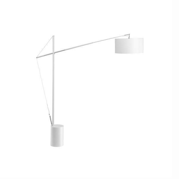 Nova Luce Traccia - lampadaire - 165 cm - blanc