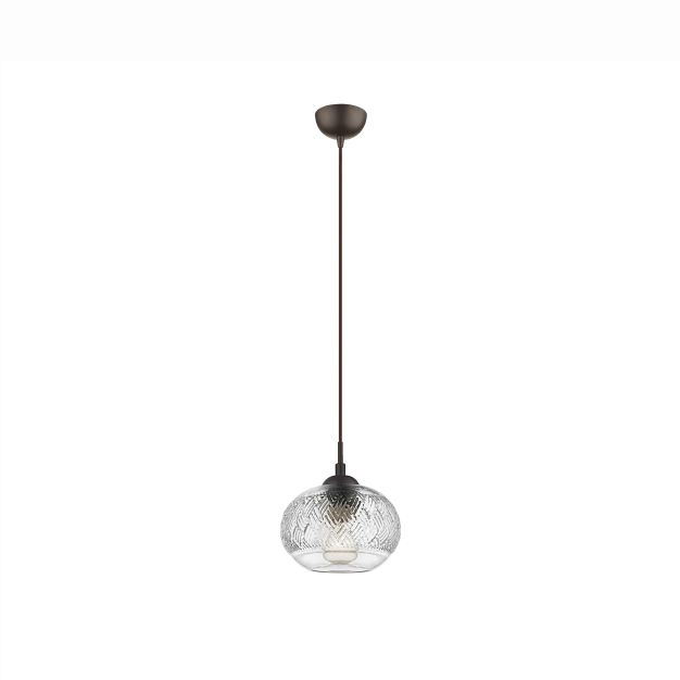 Nova Luce Devon - lampe suspendue - Ø 18 x 120 cm - transparent