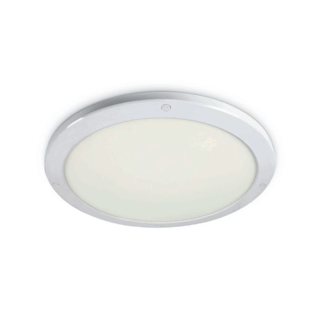 ONE Light Ultra Slim LED Panel Plafo - plafonnier - Ø 45 x 1,8 cm - 38W LED incl. - IP40 - blanc - couleur de lumière blanc chaud