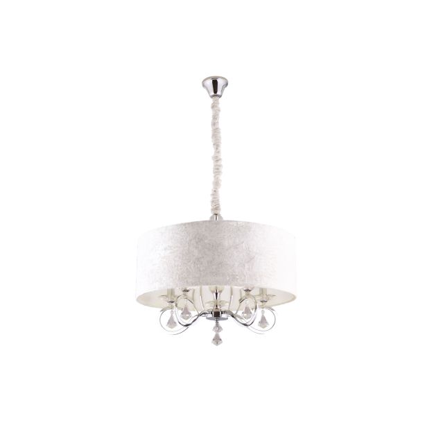 Maxlight Amsterdam - lampe suspendue - Ø 60 x 130 cm - chrome