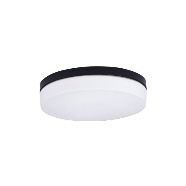 Maxlight Oda - plafonnier - Ø 40 x 9 cm - IP44 - blanc et noir