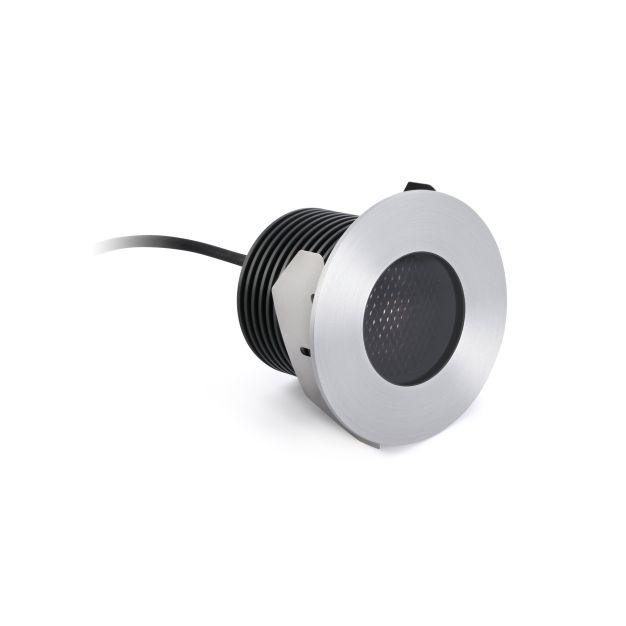 Faro Grund - spot rond pour l'extérieur - Ø 92 mm, Ø 68 mm à encastrer - 13W LED incl. - IP67 - acier inoxydable satiné