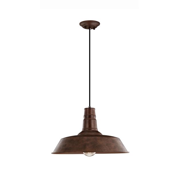 Nova Luce Osteria - lampe suspendue - Ø 46 x 115 cm - acier inoxydable