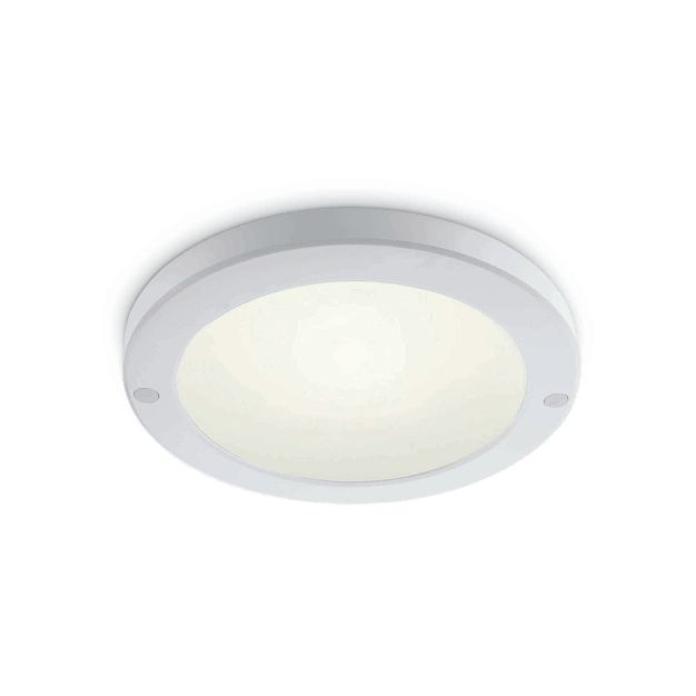 ONE Light Ultra Slim LED Panel Plafo - plafonnier - Ø 22 x 1,8 cm - 18W LED incl. - IP40 - blanc - couleur de lumière blanc chaud