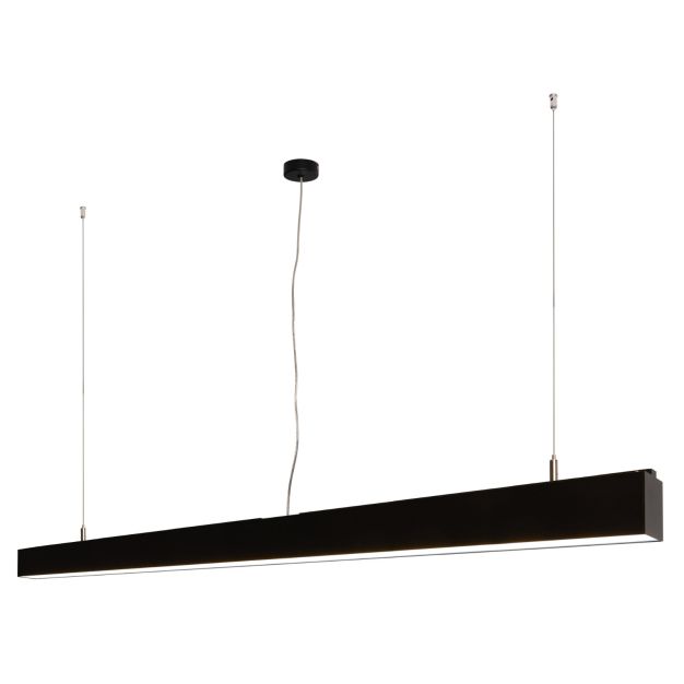 Roi Du Luminaire Linear - lampe suspendue - 170 x 5 x 200 cm - 54W LED incl. - noir - couleur de lumière blanche