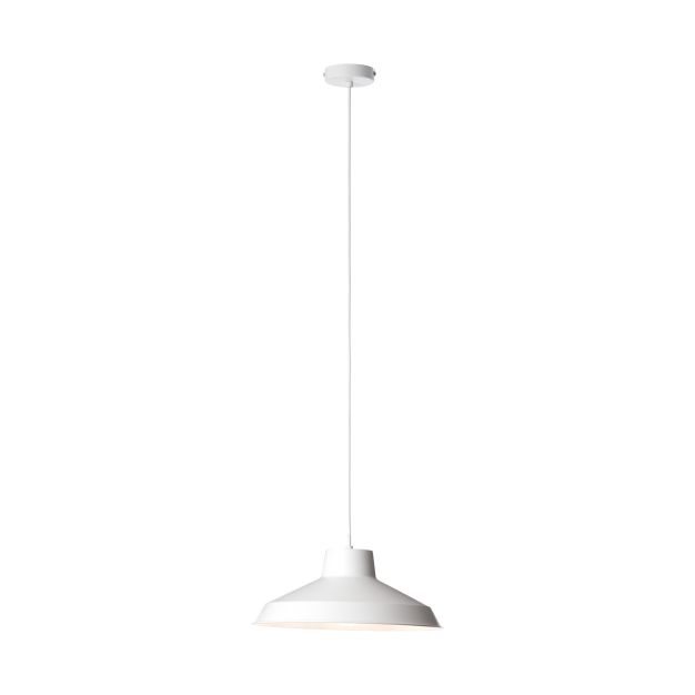 Brilliant Maneo - lampe suspendue - Ø 35 x 116 cm - blanc mat