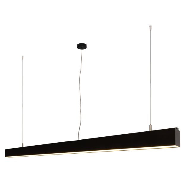 Roi Du Luminaire Linear - lampe suspendue - 170 x 5 x 200 cm - 54W LED incl. dimmable - noir - couleur de lumière blanc chaud