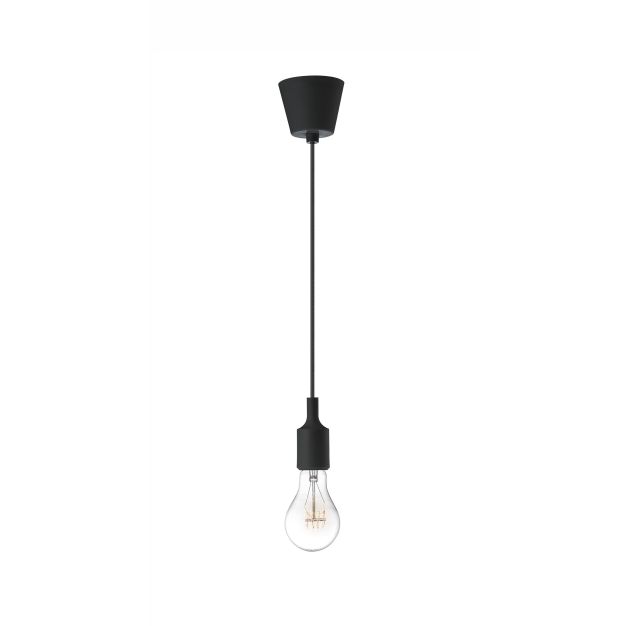 Nova Luce Swing - lampe suspendue - Ø 4,5 x 100 cm - noir