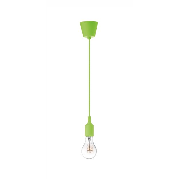 Nova Luce Swing - lampe suspendue - Ø 4,5 x 100 cm - vert