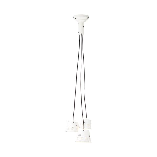 Brilliant Flower Ample - lampe suspendue - Ø 25 x 130 cm - blanc