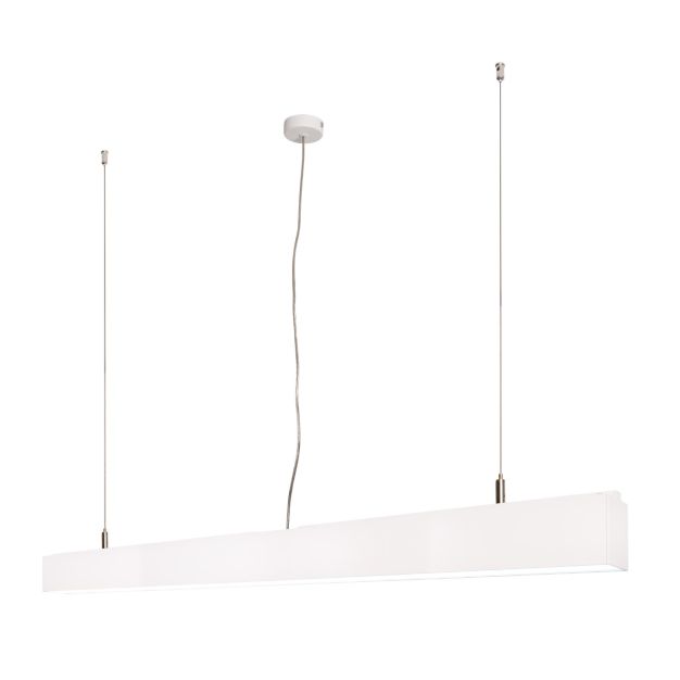 Roi Du Luminaire Linear - lampe suspendue - 113,5 x 5 x 200 cm - 36W LED incl. - blanc - couleur de lumière blanche