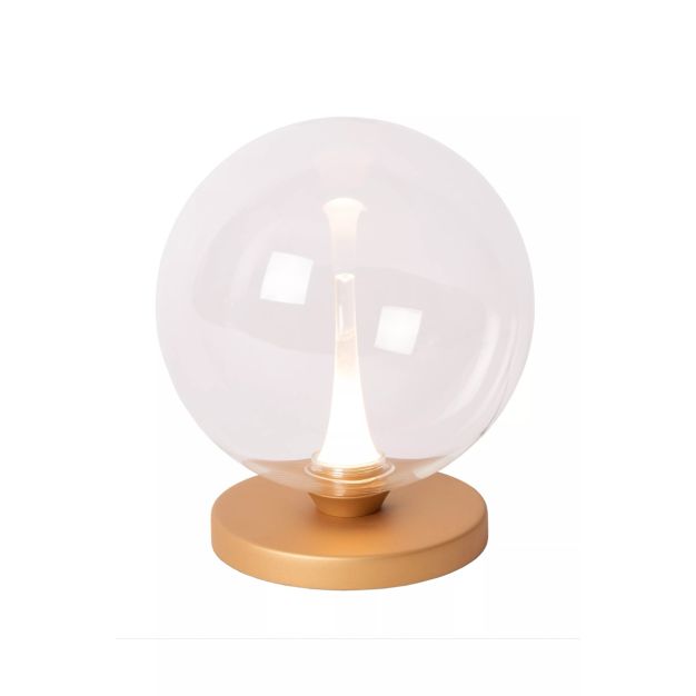 Lucide Gisela - lampe à poser - Ø 16 x 17,5 cm - 4W LED incl. - transparent