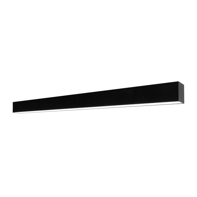 Roi Du Luminaire Linear - plafonnier - 113,5 x 6,5 x 5 cm - 36W LED incl. dimmable - noir - couleur de lumière blanc chaud