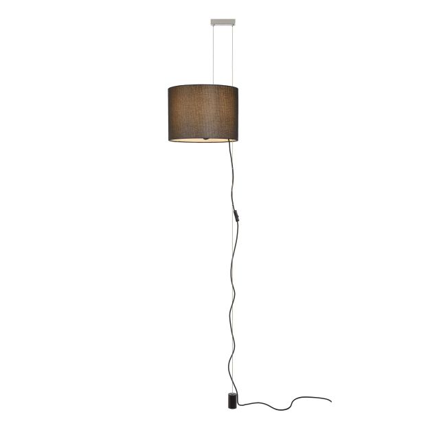 Lucide Saxen - lampe suspendue - Ø 36 x 280 cm - noir