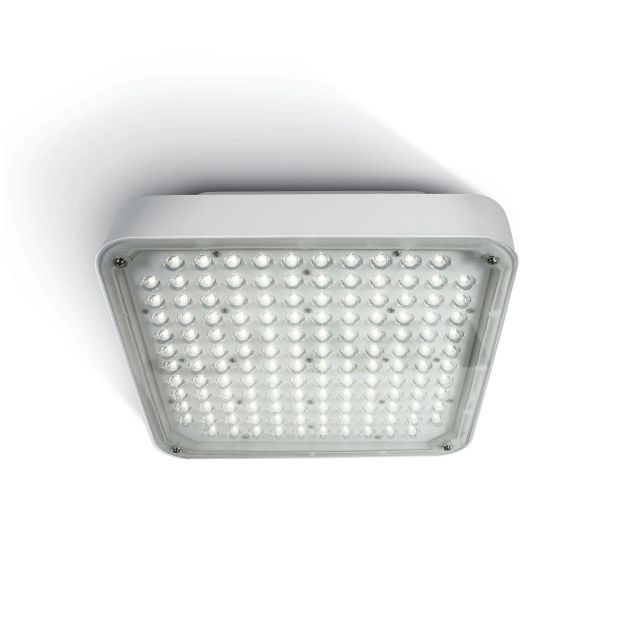 ONE Light LED High Power Boxes - plafonnier d'extérieur - 34 x 34 x 11 cm - 120W LED incl. - IP65 - blanc - couleur de lumière blanche