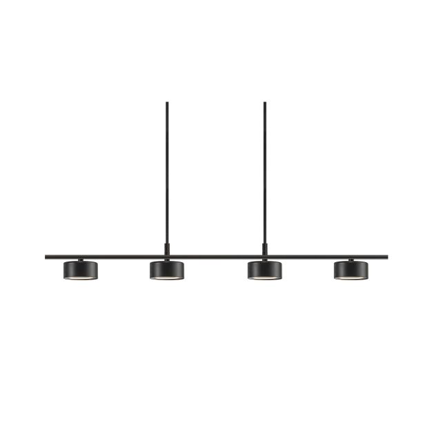 Nordlux Clyde - lampe suspendue - 115 x 8,5 x 209,3 cm - gradateur à 3 niveaux - 4 x 5W LED incl. - noir