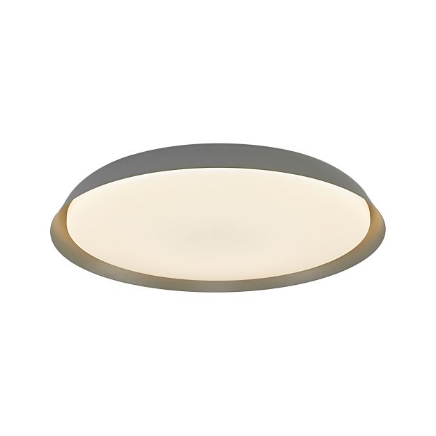 Nordlux Piso - plafonnier - Ø 36,5 x 5,6 cm - 22W LED dimmable incl - gris