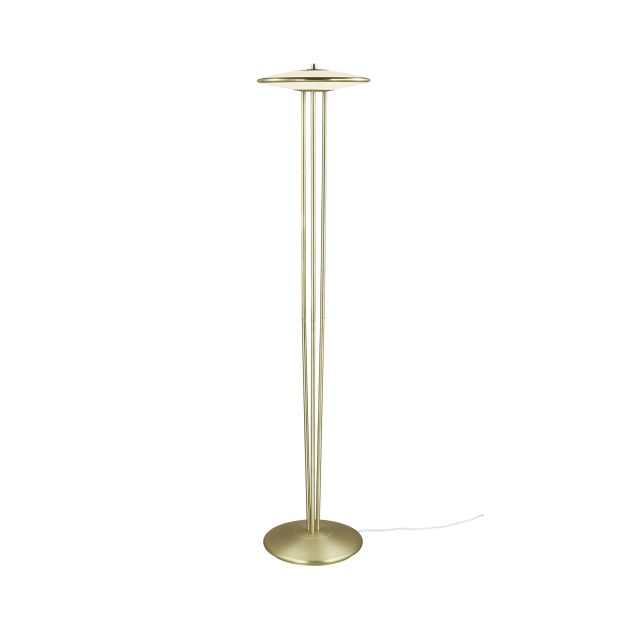 Design for the People Blanche - lampadaire - Ø 32 x 141 cm - 15W LED dimmable incl. - laiton