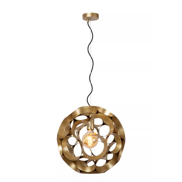 Lucide Hannelore - lampe suspendue - Ø 40 x 170,8 cm - or