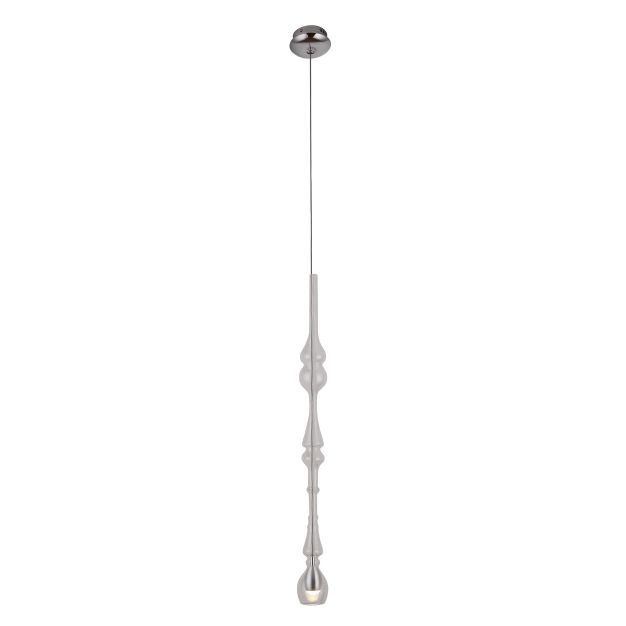 Maxlight Murano - lampe suspendue - Ø 6 x 190 cm - 3W LED incl - chrome