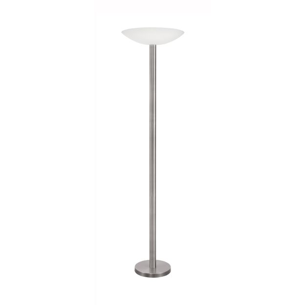 Nova Luce Rocco - lampadaire - Ø 45,5 x 181 cm - 30W dimmable LED incl. - nickel satiné