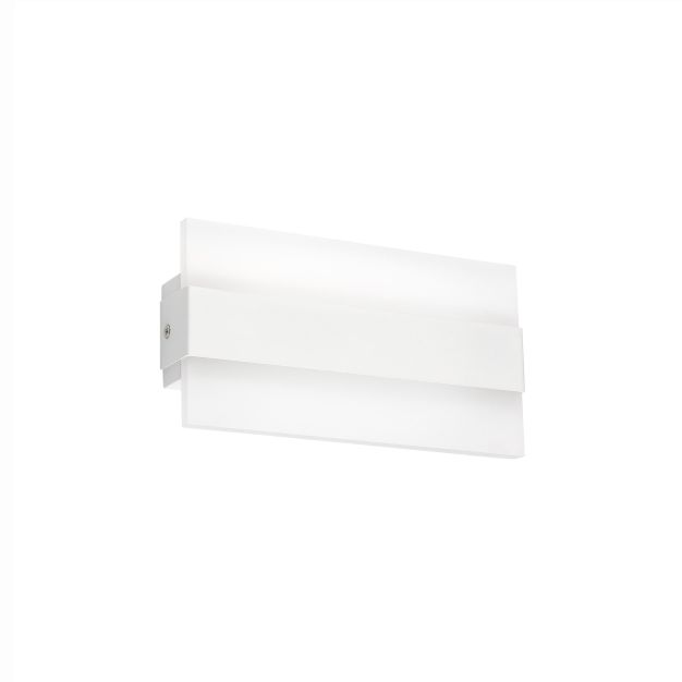 Nova Luce Polso - applique murale - 22,5 x 4 x 12 cm - 6W LED incl. - blanc mat