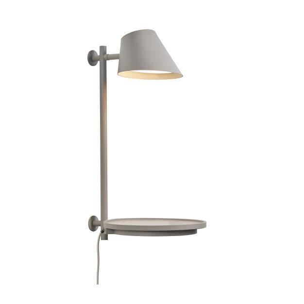 Design for the People Stay - applique murale avec interrupteur - Ø 27 x 44,5 cm - 14,5W LED dimmable incl. - gris