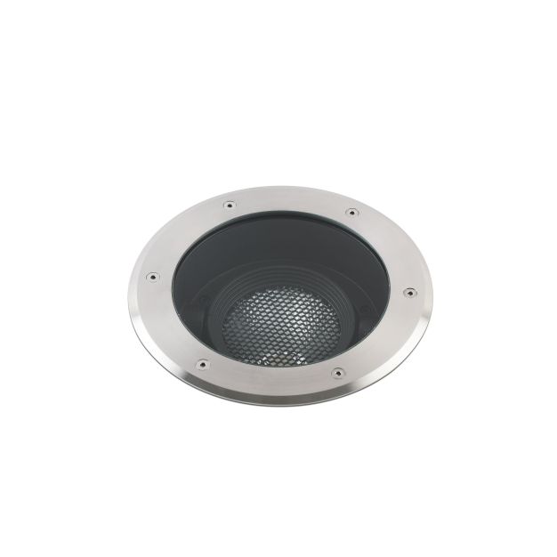 Faro Geiser Orientable - spot rond pour l'extérieur - Ø 260 mm, Ø 200 mm à encastrer - 29W LED incl. - IP67 - acier inoxydable satiné - 10 degrés